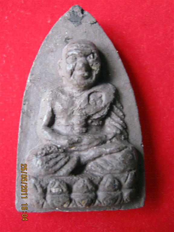 รูปเหมือนหลวงปู่ทวดเนื้อผสมว่านหลังฝังตะกรุด วัดทรายขาว