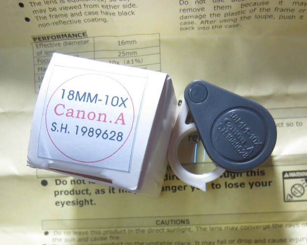 วัดใจ เคาะเดียว กล้องส่องพระ Canon.A 10X - 18mm S.H.1989628 (รุ่นหูตัน)