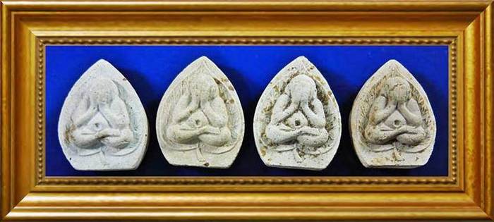 4 องค์ พระปิดตาหลวงพ่อคูณ รุ่นคูณลาภ ปี2517 ดีนอกดีใน แค่มวลสารก็สุดยอดแล้ว