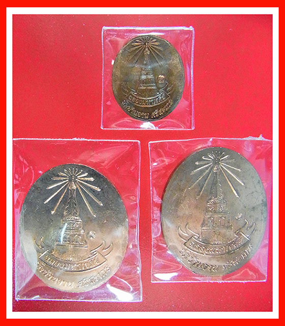 (มาเป็นชุดเคาะเดียว) เหรียญอายุยืน หลวงปู่หมุน (3 เหรียญ + ภาพถ่ายหลวงปู่)