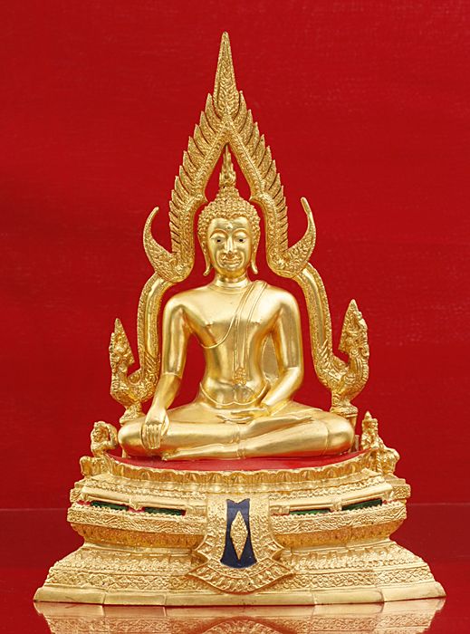 พระบูชาพระพุทธชินราช สวยงามประดับกระจกสี