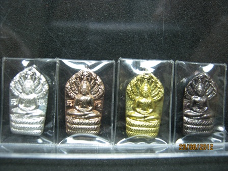 4องค์...4เนื้อ...พระนาคปรก หลวงพ่อทองดำ วัดท่าทอง เนื้อเงิน,นวะ,ฝาบาตร,ทองแดง อุตรดิตถ์ ..ปี ๒๕๓๖.. 