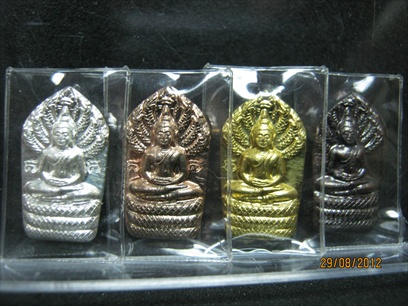 4องค์...4เนื้อ...พระนาคปรก หลวงพ่อทองดำ วัดท่าทอง เนื้อเงิน,นวะ,ฝาบาตร,ทองแดง อุตรดิตถ์ ..ปี ๒๕๓๖.. 