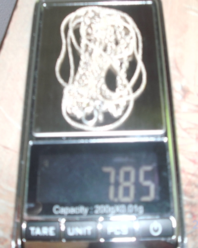สร้อยเงิน แท้ 92.5% จำนวน 2 เส้น 2 ลาย ของใหม่ เริ่มเคาะแรก 