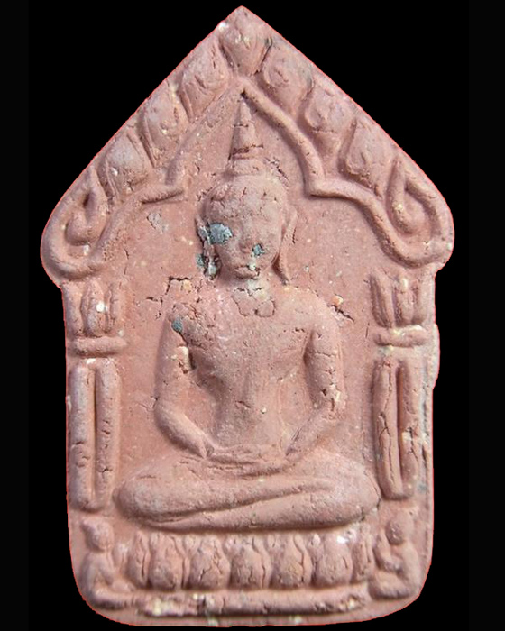ขุนแผนพรายกุมาร สากหัก พิมพ์ใหญ่ เนื้อแดง ผงพรายเป็นเม็ดๆเต็มๆครับ