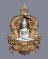 เหรียญฉลุ 3 ชิ้น พระพุทธโสธร รุ่นเจริญพร เนื้อบรอนซ์แก่ทองคำองค์เงิน พิมพ์ใหญ่ หมายเลข 14