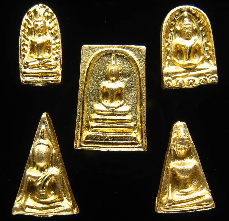 **พระเบญจภาคี ญสส.87 เนื้อสำริดกะหลั่ยทอง ปลุกเศก 9 วาระ เคาะเดียวแดง**AC71