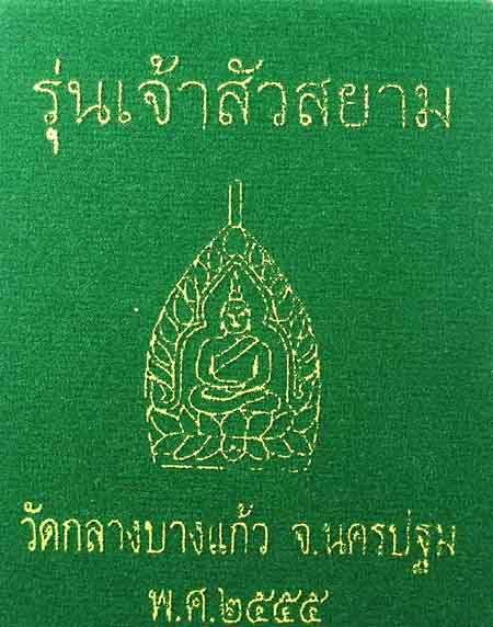 เหรียญเจ้าสัวสยาม วัดกลางบางแก้ว เนื้อทองแดง นครปฐม (หมายเลข 22 )