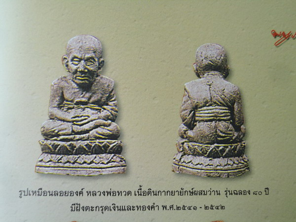หลวงปู่ทวดลอยองค์ เนื้อว่านดินกากยายักษ์ 80ปี อ.นอง ตะกรุดทองคำ
