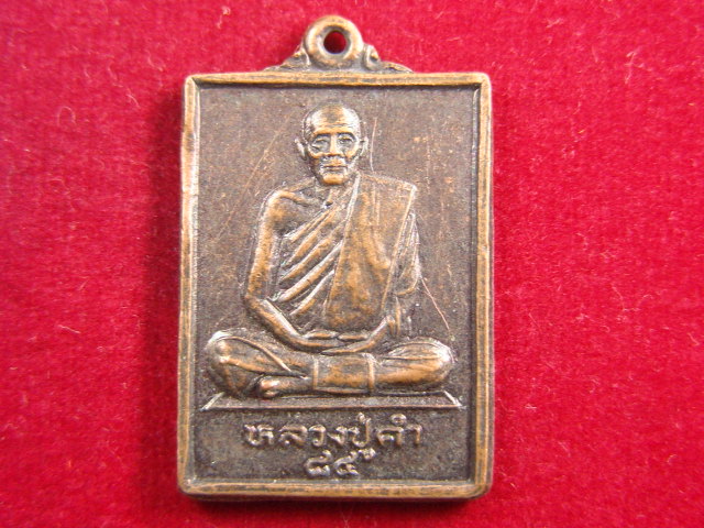 "จ่าสันต์" แดงเคาะเดียว/เหรียญหลวงปูคำ  วัดบำรุงธรรม  สระบุรี