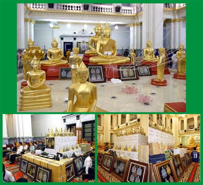 เหรียญฉลุ 3 ชิ้น พระพุทธโสธร รุ่นเจริญพร เนื้อเงิน พิมพ ์ใหญ่ หมายเลข ๗๔๕ ......เคาะแรก