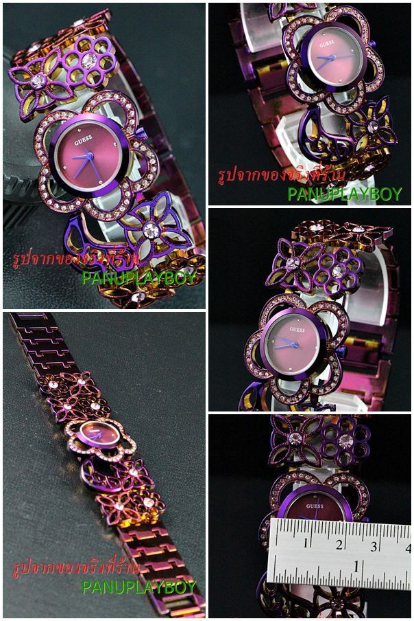 GUESS ลายดอกไม้ สวยด้วยการทำสีพิเศษ