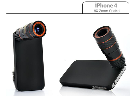 วัดใจ: Lens ซูม 8 เท่า พร้อมชุดขาตั้งกล้อง สำหรับ IPhone 4, 4S ครับ