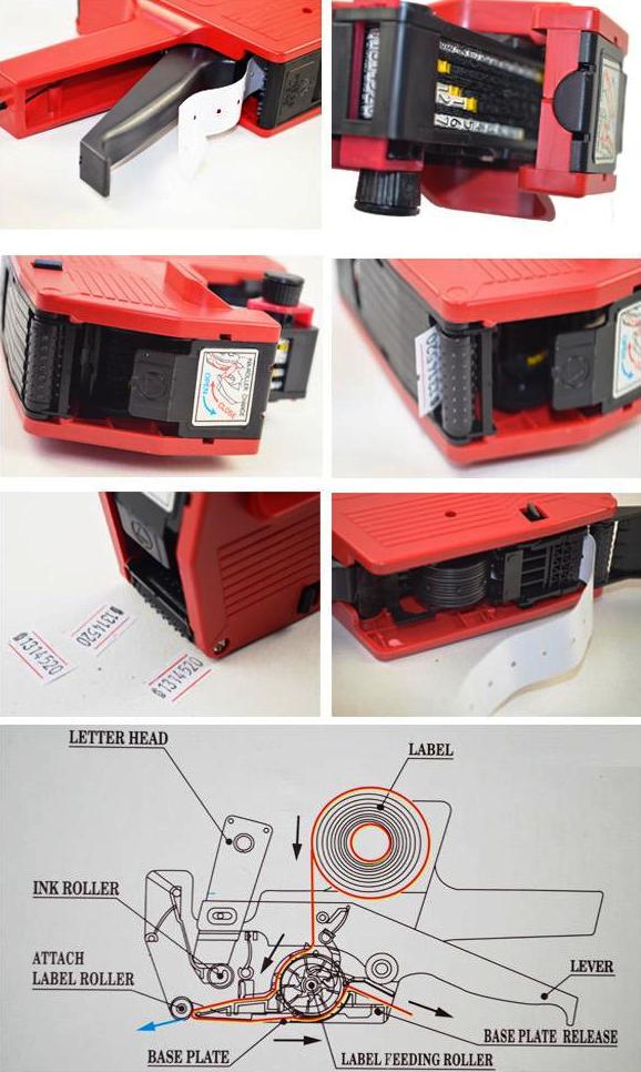 เครื่องติดป้ายราคา MOTEX รุ่น MX-5500 (8 หลัก)