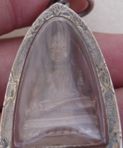 พระบัวเข็ม รุ่นสำเร็จสมปรารถนา วัดพระบาทปางแฟน จ.เชียงใหม่ (เลี่ยมเงิน)
