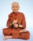 สมเด็จพระพุฒาจารย์ (โต พฺรหฺมรํสี) หุ่นขี้ผึ้งไฟเบอร์รูปเหมือน งานคุณภาพเกรด A หน้าตัก 5 " 550. ฿.-