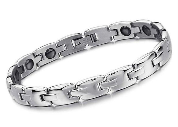 เลสTitanium Stainless Steel Germanium Stones Energy Bracelets Power Balance