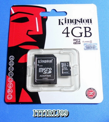 KINGTON เมมโมรี่การ์ด 4 GB ( micro sd )