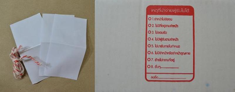 ******มาแบบครบชุด*******กล่องพัสดุ เบอร์ 0 กระดาษไดคัทสีขาวครบชุด เคาะเดียว