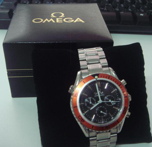นาฬิกา OMEGA SEAMASTER ขอบส้ม