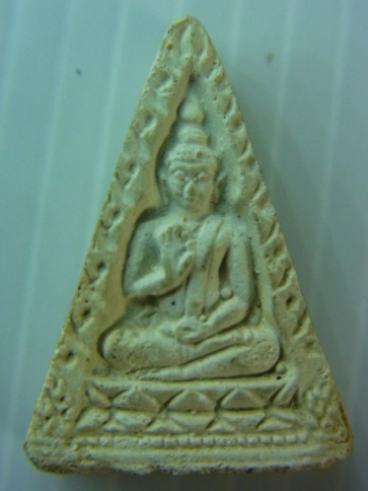 *** พระผงของขวัญ ปากน้ำ รุ่น 4 ปี14 หน้านาง พิมพ์สามเหลี่ยมขี้ตามือจุด 