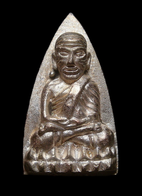 หลวงปู่ทวด (เตารีดใหญ่) หลังลายเซ็น ญสส. 87 พรรษา สมเด็จพระญาณสังวร วัดบวรฯ ปี 43 + กล่อง