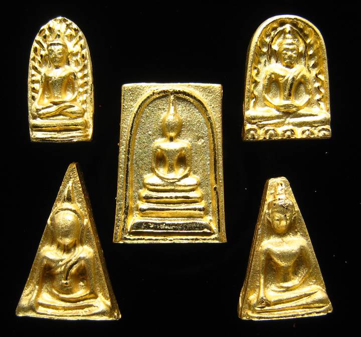 **พระเบญจภาคี ญสส.87 เนื้อสำริดกะหลั่ยทอง ปลุกเศก 9 วาระ เคาะเดียวแดง**BH61