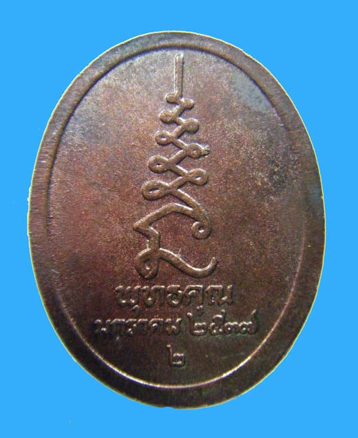 เหรียญทองแดง (( หลวงปู่ศุข )) วัดปากคลองมะขามเฒ่า รุ่น พุทธคุณ ปี 2537 # 02