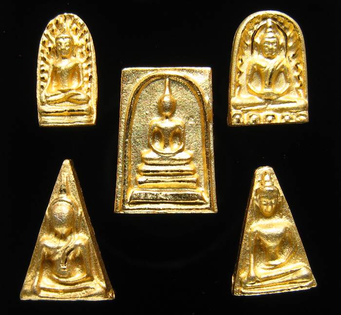 **พระเบญจภาคี ญสส.87 เนื้อสำริดกะหลั่ยทอง ปลุกเศก 9 วาระ เคาะเดียวแดง**BI41
