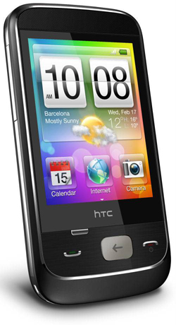 โทรศัพท์มือถือสมาร์ทโฟน HTC SMART สีดำเท่ๆ รูปลักษณ์ สวยไฮโซ ใช้งานง่ายมากๆ