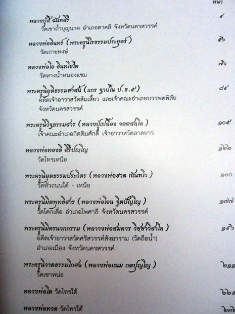 หนังสือ 10 เกจิ อาจารย์ จังหวัด นครสวรรค์ยุคกลางมือสองสภาพดี