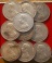 เหรียญเงิน ร.5 ไม่มี ร.ศ ขายยกชุด 10 เหรียญ สภาพเดิม
