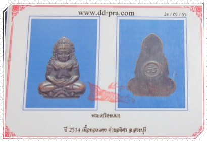 เหรียญพระเทริดขนนก