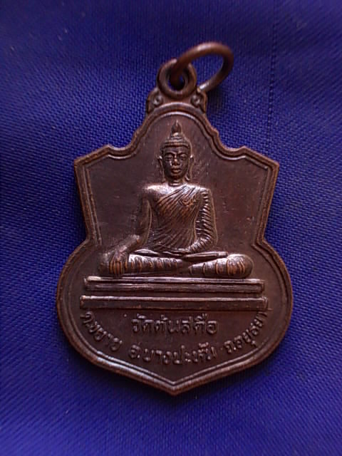 ถูกๆ..20 บาท..ทุกรายการ..เหรียญพระพุทธ หลังพระครูประภัทรศิลคุณ วัดต้นสตือ จ.อยุธยา เนื้อทองแดง