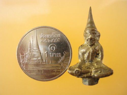 พระยอดธง เนื้อโลหะเก่า ไม่ทราบที่