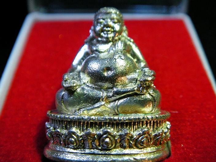 พระสังกัจจายณ์โภคทรัพย์ รุ่นแรก หลวงพ่อจรัญ วัดอัมพวัน จ.สิงห์บุรี (((เนื้อเงิน..สวยกริ๊ป))) 