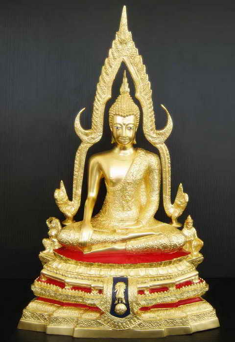 พระพุทธชินราช((ภปร)))หน้าตัก9นิ้วปิดทองแท้100%ทั้งองค์ห่มลายสวงามมากๆค่ะ
