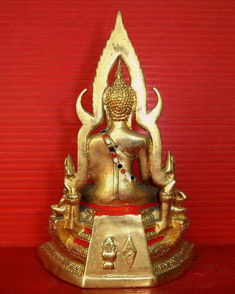 * * พระพุทธชินราชบูชา ขนาดเล็ก หน้าตัก 5 ซม. กะไหล่ทอง สวยมากค่ะ * *