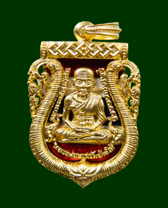หลวงปู่ทวด พิมพ์เสมาหน้าเลื่อน โบราณฉลุลายยกองค์