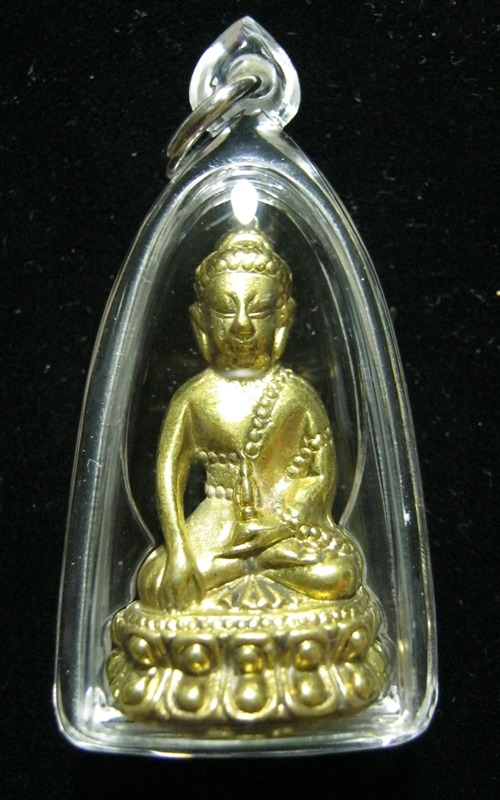 หลวงปู่ครูบาอิน พระกริ่งยอดนิยม รุ่นไจยะเบงชร ปัดผิว สภาพสวย เบอร์ ๙๐ 