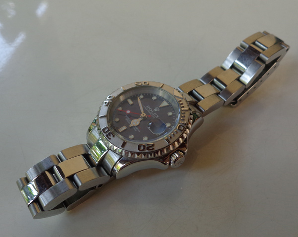 นาฬิกา ROLEX YACHT MASTER สตรี/หน้าปัดเข้มสวยๆเลย