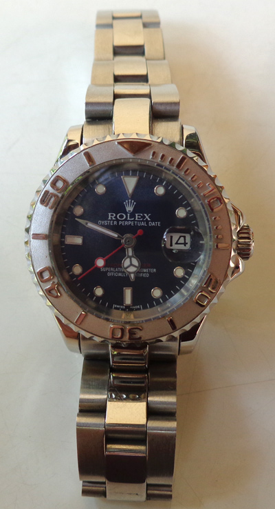 นาฬิกา ROLEX YACHT MASTER สตรี/หน้าปัดเข้มสวยๆเลย