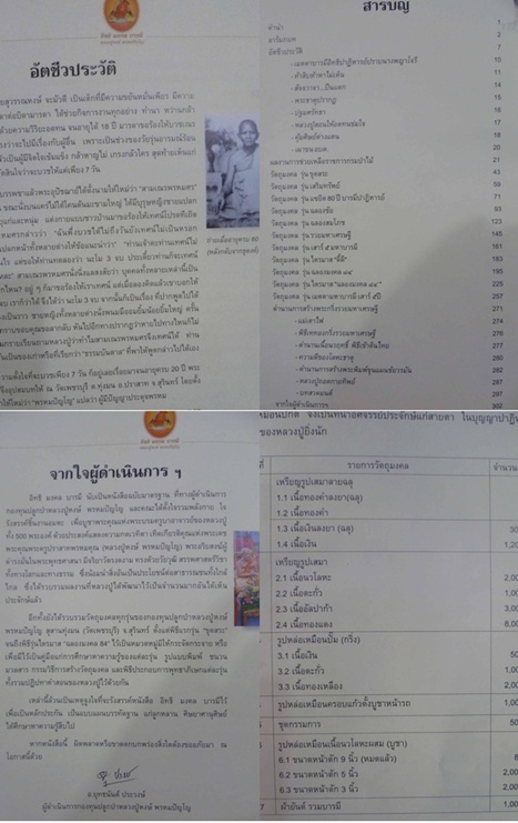 หนังสืออัตชีวประวัติและรวมวัตถุมงคล อิทธิมงคลบารมี หลวงปู่หงษ์ พรหมปัญโญ 
