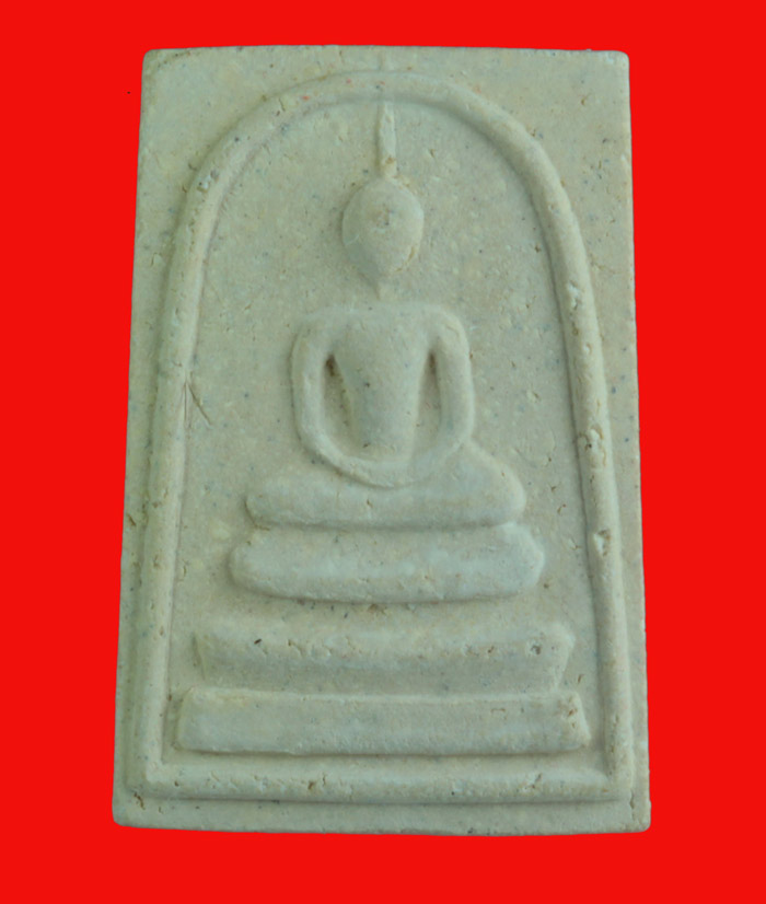 สมเด็จหลังปั้มตราหมึกแดง หลวงปู่รอด ฐิตวิริโย วัดสันติกาวาส พิษณุโลก ปี ๒๕๓๗ 2