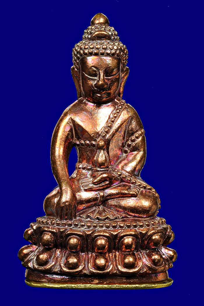 พระกริ่งใหญ่เนื้อทองแดงก้นชนวน หมายเลข๘๙ รุ่นเจริญพรยอดฉัตร หลวงปู่เกลี้ยง เตชธมโม วัดโนนแกด