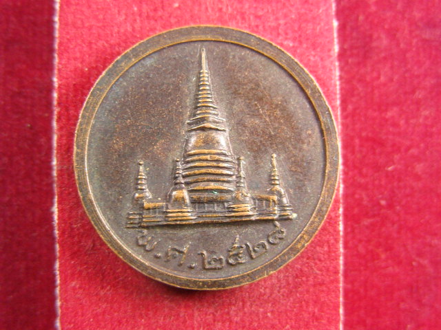 "จ่าสันต์" แดงเคาะเดียว/เหรียญพระพุทธนาคน้อย  วัดประยูรวงศาราส  ปี ๒๕๒๘
