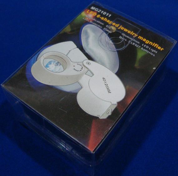 กล้องส่องพระแบบมีไฟ ILLUMINATED LOUPE LED LIGHT ขนาด 40 x 2 5 mm