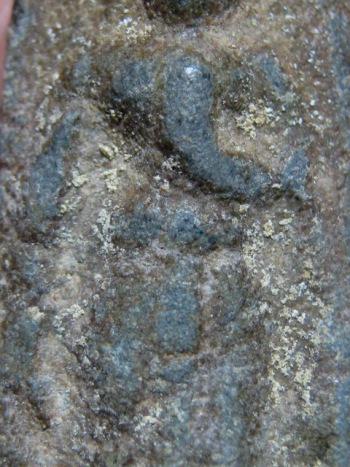 พระร่วงยืนประทานพร เนื้อชินเขียว จ.สุโขทัย สภาพพอใช้