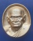 > เหรียญปั๊มรูปไข่หลวงพ่อเงิน รุ่นพระพิจิตร หลวงปู่หมุนร่วมปลุกเสก กะหลั่ยทอง