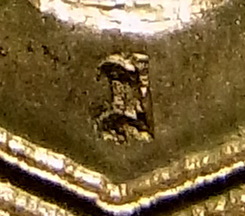 เหรียญปั๊มพ่อแก่ หลวงพ่อมี วัดมารวิชัย   พ.ศ. 2517   